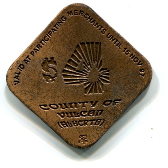 Canada Vulcan Alberta "Star Trek" $4 Medal (b857-7) - Picture 2 of 2
